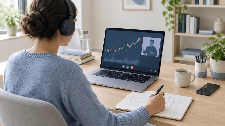Illustrative video learning scene for Open Account