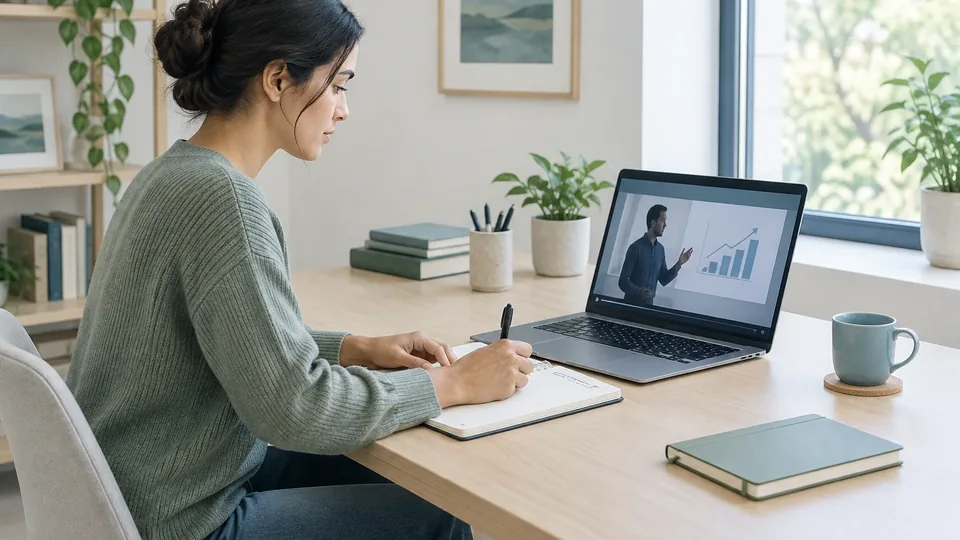 Illustrative video learning scene for KYC